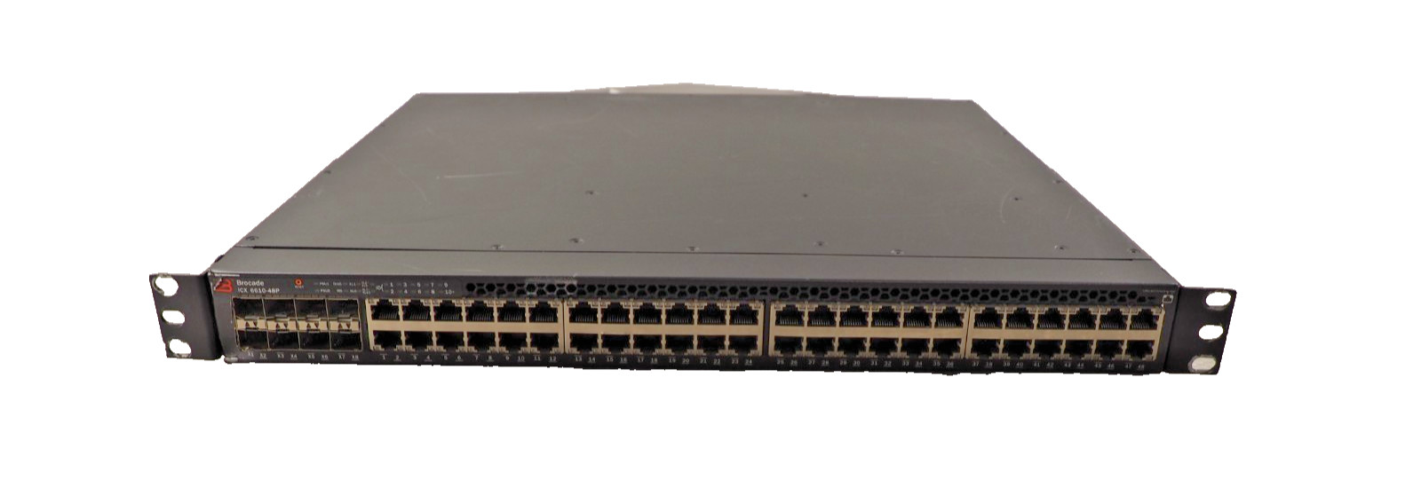 Brocade ICX 6610-48P 8-port SFP PoE Ethernet Gigabit Switch 80-1005240-05