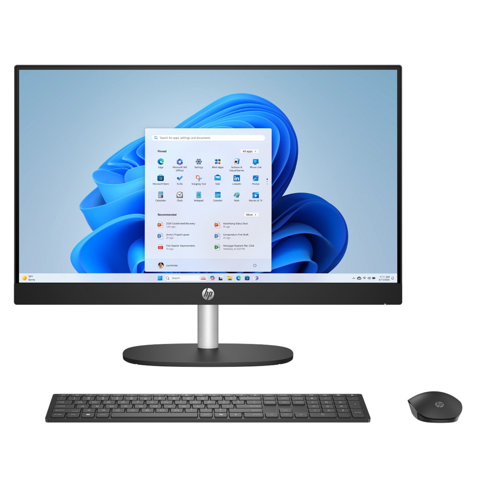 HP 24-CR2000T 23.8" FHD IPS Intel Ultra 7 255U 2.0 GHz 16GB DDR5 2TB SSD W11H