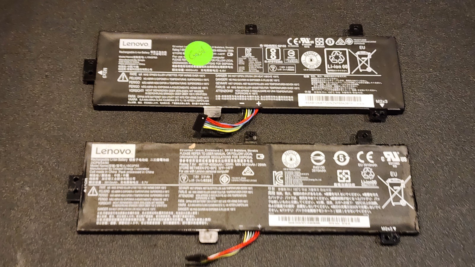 2x Lot Genuine L15L2PB4 L15M2PB5 Battery IdeaPad 310-15ABR 15ISK 15IAP 15IKB