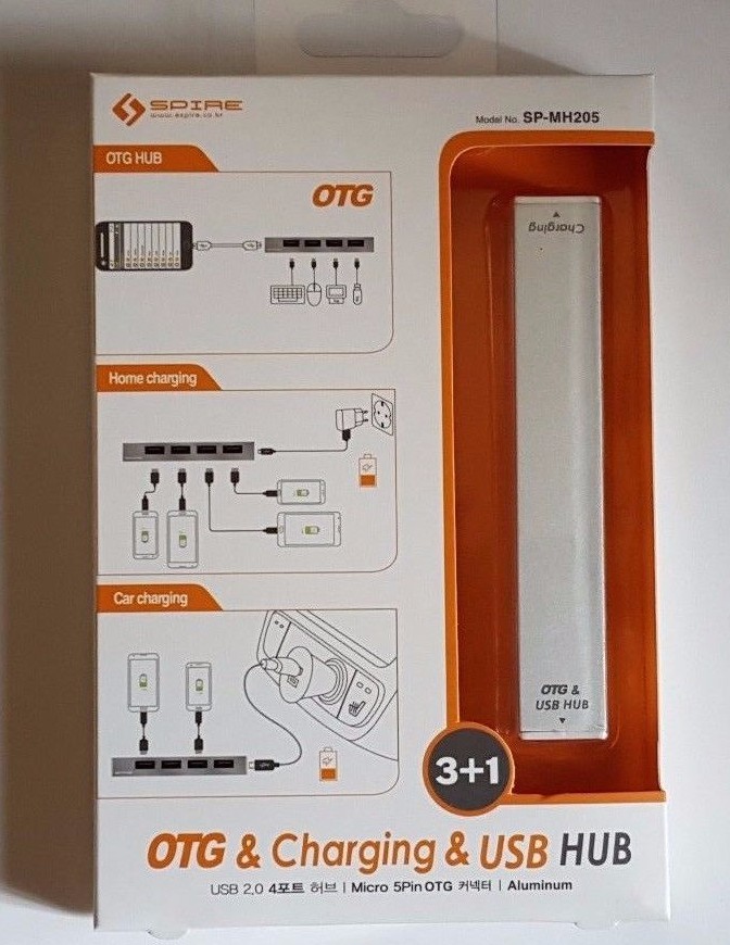 Micro USB OTG Charger USB HUB for Android Smart Phone and Tablet NEW 4 Port 2.0