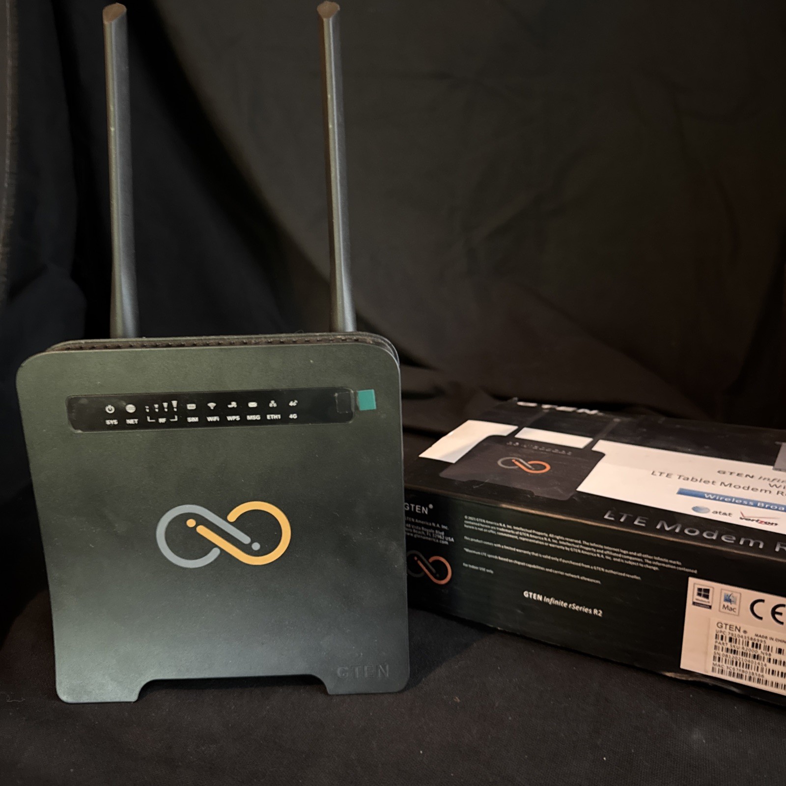 GTEN Infinite R2 LTE Modem Router CAT 4 with Power Cord