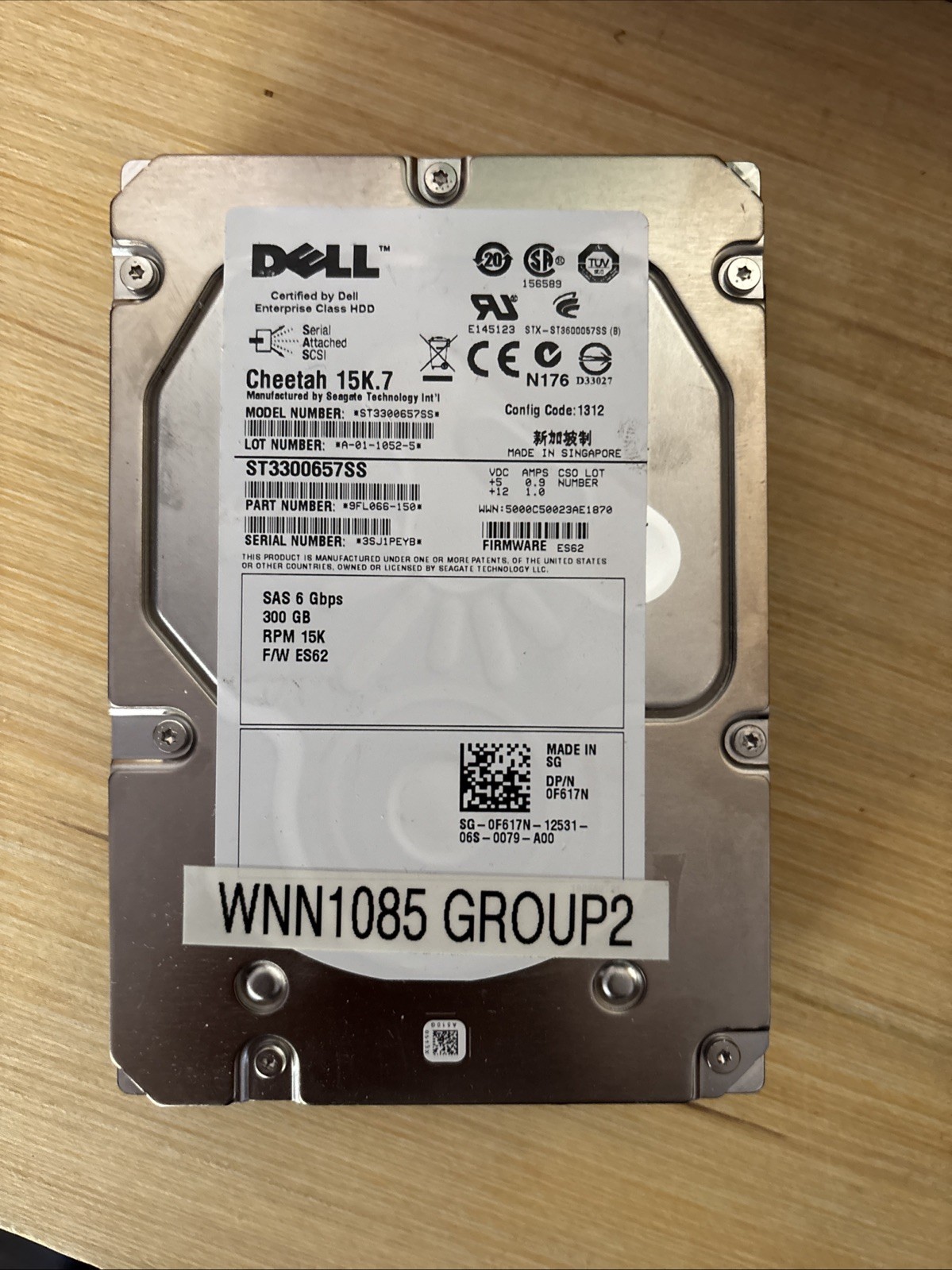Dell Cheetah 15K.7 ST3300657SS 300GB 15K 16MB SAS 6Gb/s 3.5" Hard Drive