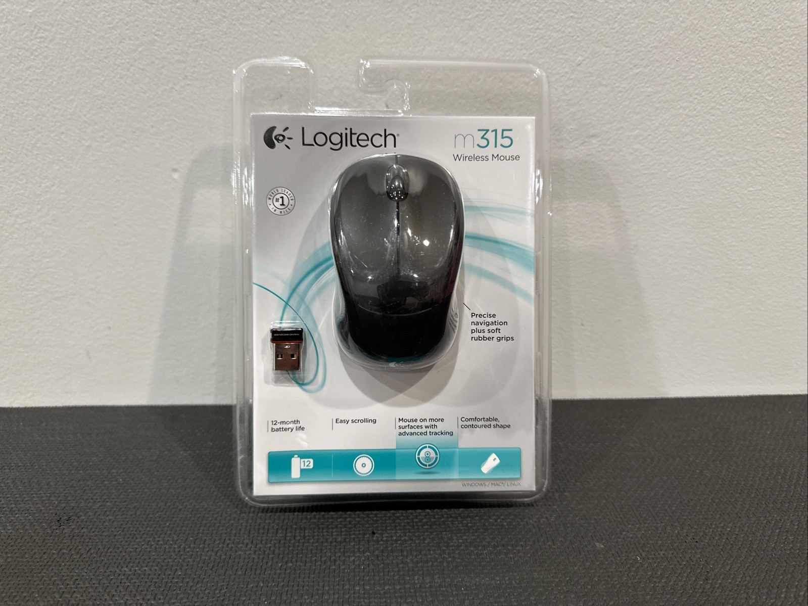 Logitech M315 Wireless Mouse Black