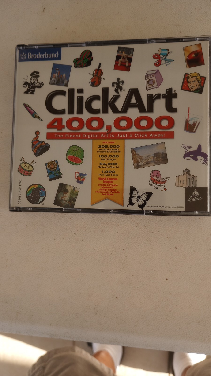 ClickArt 400,000 Computer Software for Windows by Broderbund AOL Graphics CD. P3