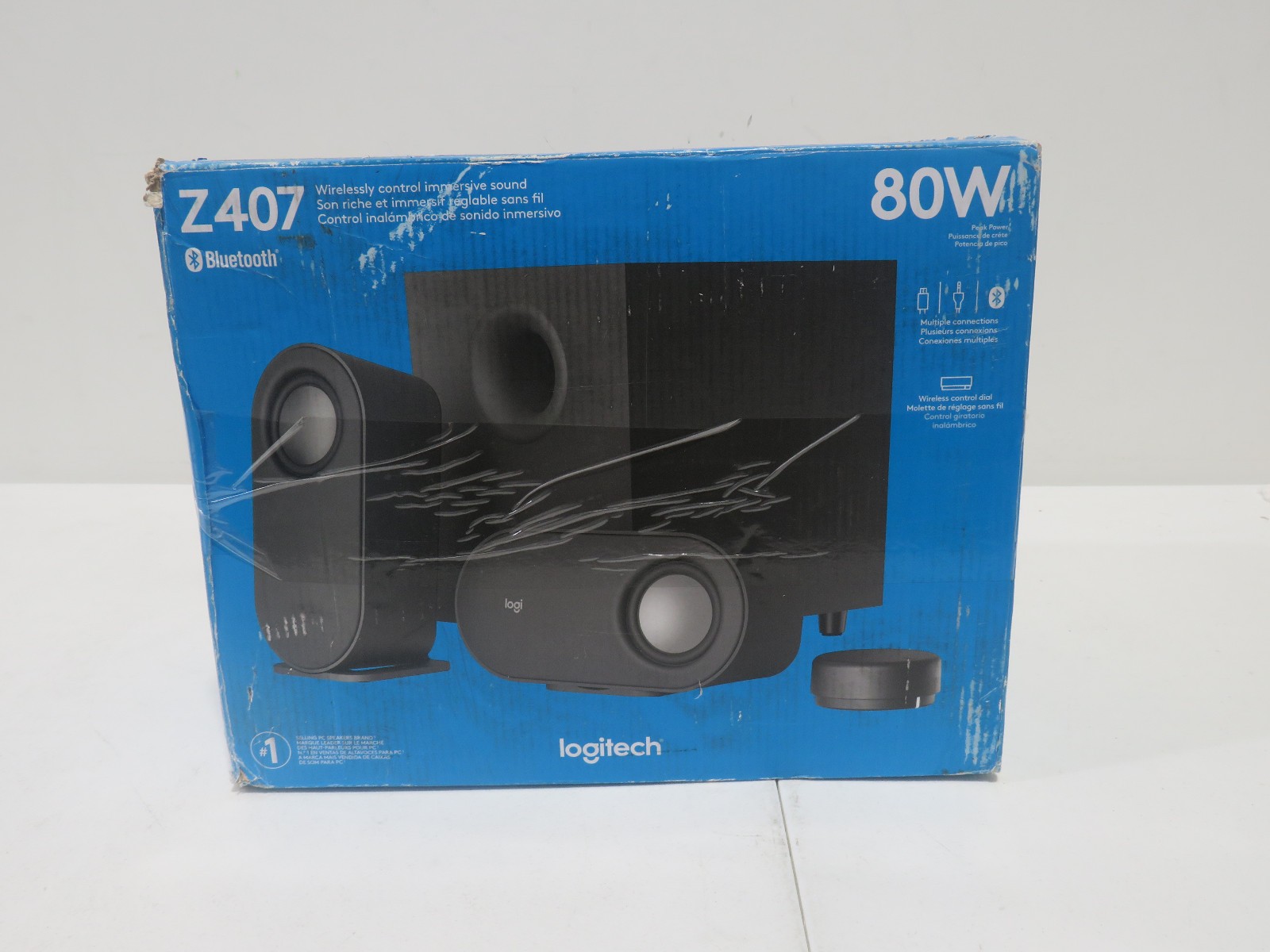 Logitech Z407 Bluetooth Computer Speakers Subwoofer No Control Dial