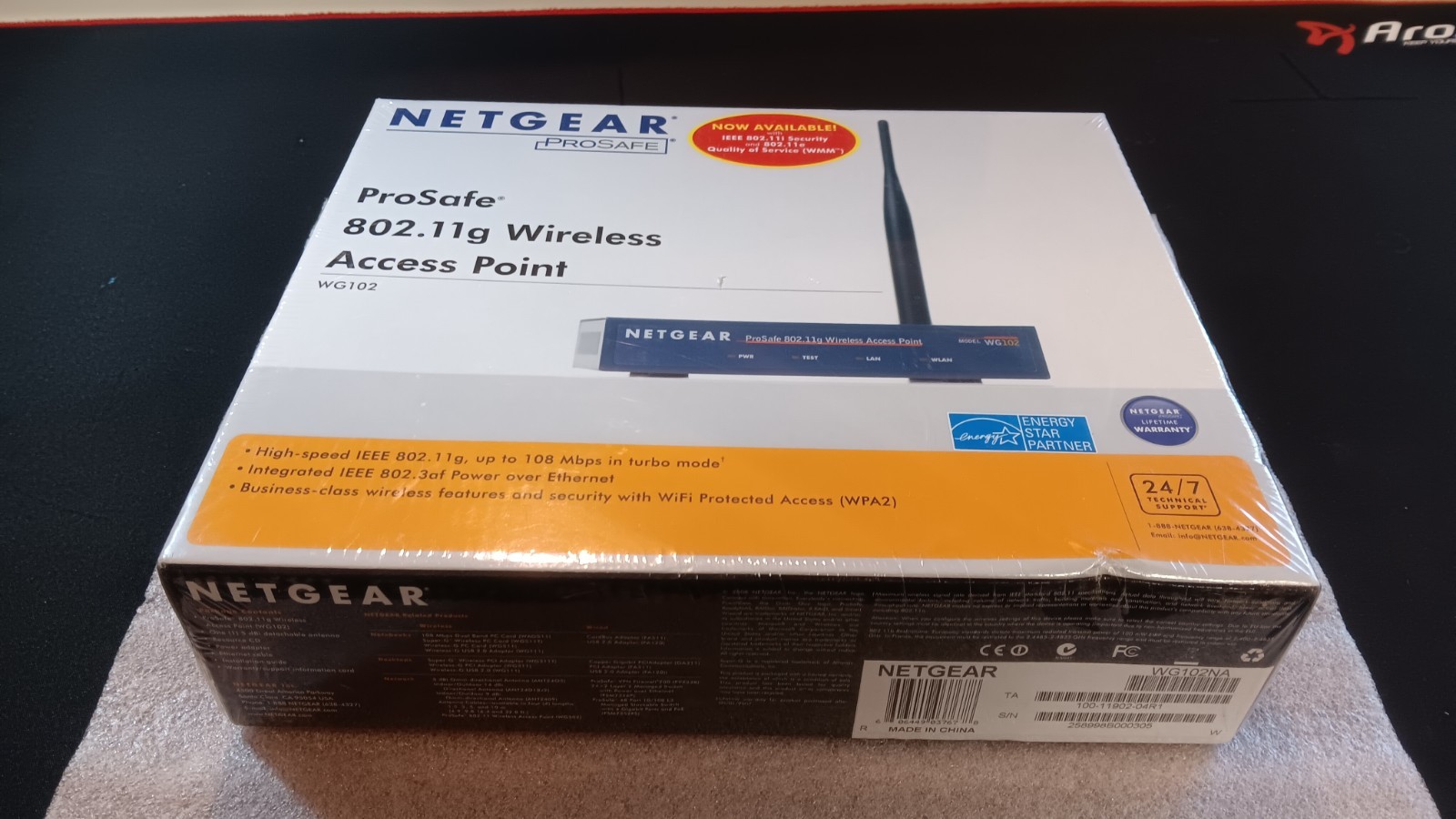 Netgear ProSafe WG102 802.11g Wireless Access Point - Up to 108 Mbps