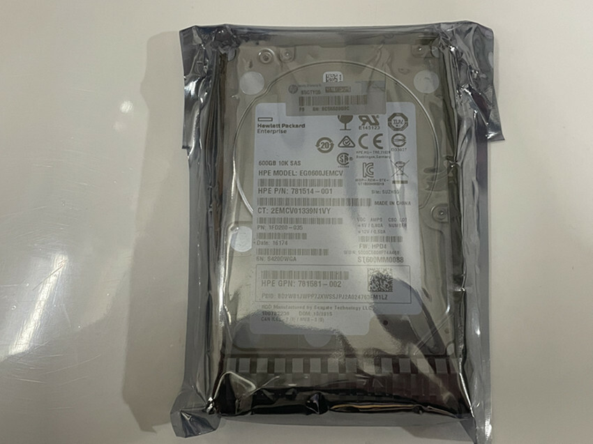781577-001 Compatible HP HPE EG0600JEMCV 600GB 12Gbps 10K SFF 2.5" SAS SC HDD