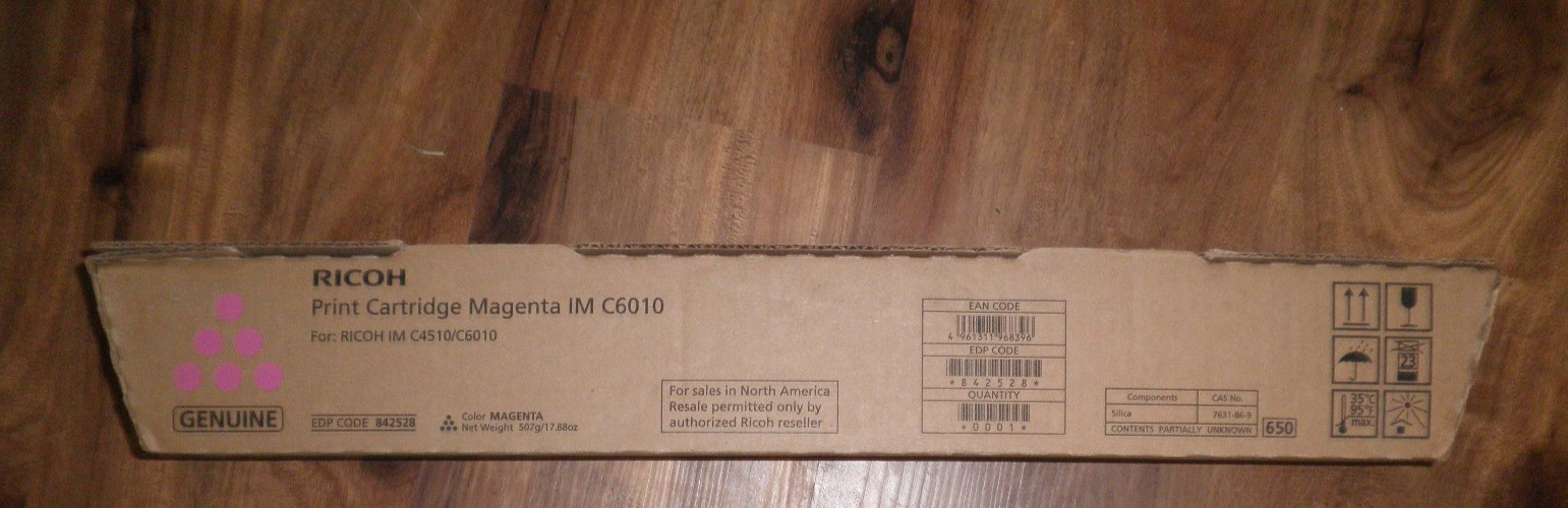 Genuine Ricoh Savin Lanier 842528 IM C6010 C4510 Toner Cartridge Magenta