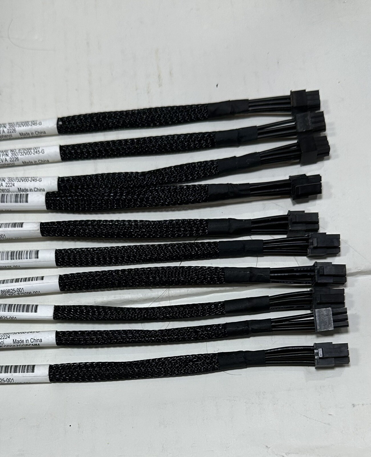 10x,875096-001 HPE Power Cable DL380 G9/10 8SFF Cage B/P mini 6pin-Str 5pin 9.5”