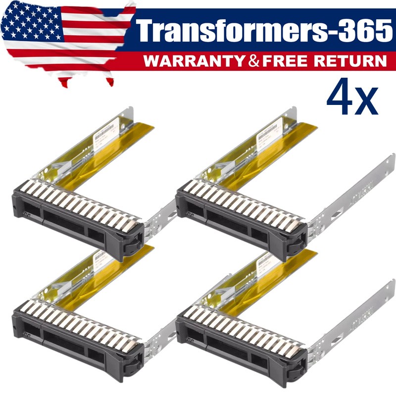4 Pack Server HDD Tray Caddy SM17A06246 for Lenovo ThinkSystem SR550 SR630 SR650