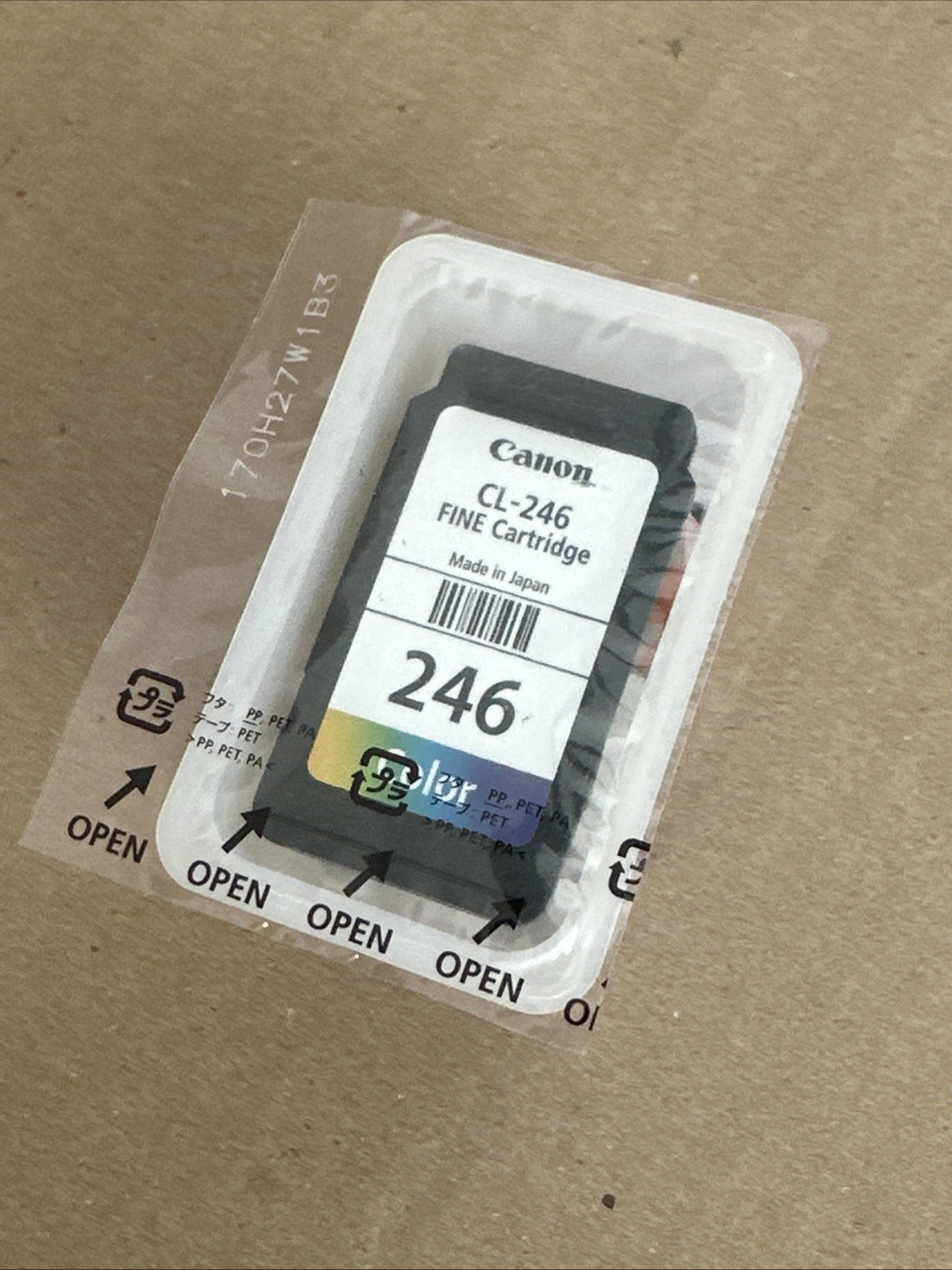 Original OEM Canon CL-246 Color Ink Fine Cartridge Genuine New Sealed