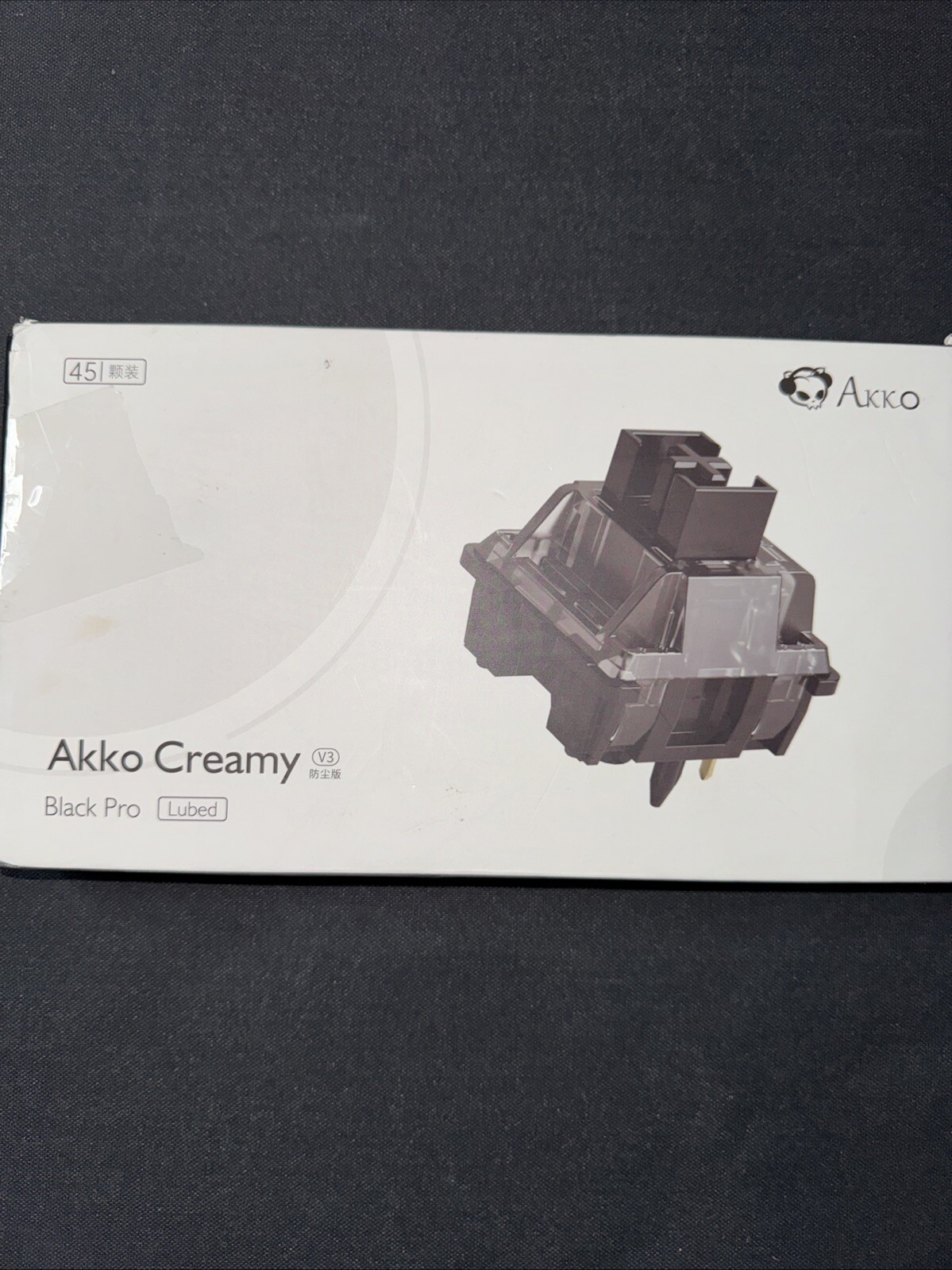 Akko V3 Pro Cream Black Keyboard Switch 45 Count Open Box