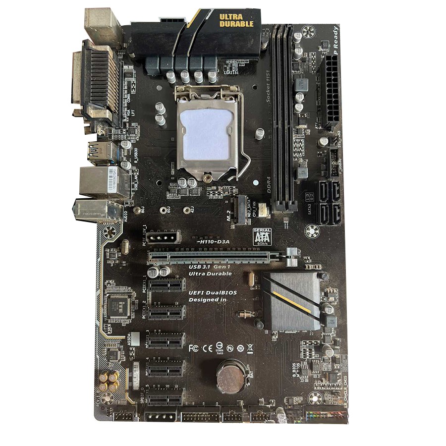 For GA-H110-D3A (rev. 1.0) LGA 1151 6Gb/s USB 3.1 Mining Motherboard DDR4 DIMMs