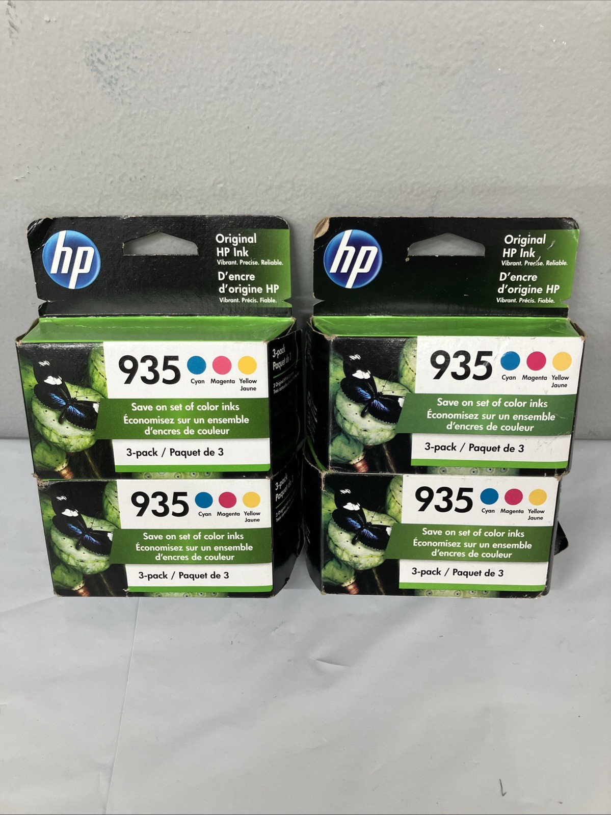 4x New Genuine HP 935 Color 3PK Ink Cartridges OfficeJet Pro 6815 Exp: 2022/2023