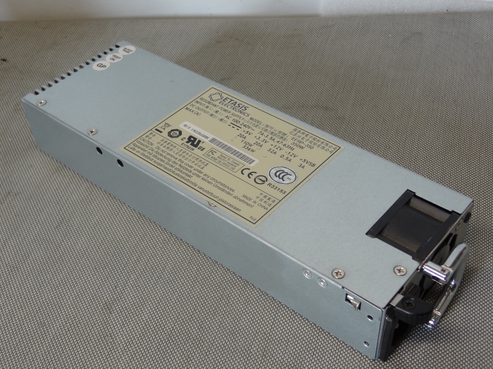 Etasis EFRP-350 350W Power Supply for SnapServer  #129