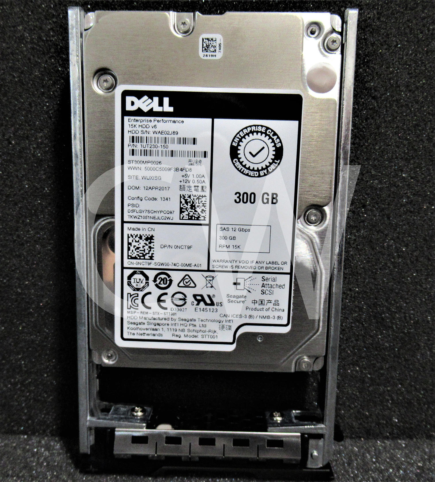 Dell ENTERPRISE NCT9F ST300MP0026 300GB 15K RPM 12Gb/s 2.5" SAS Hard Drive