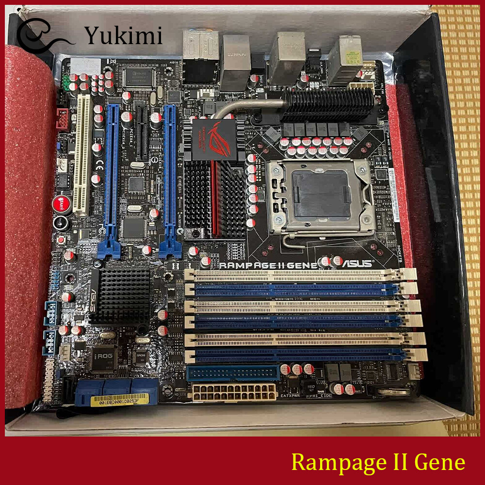 FOR ASUS Rampage II Gene DDR3 LGA 1366 Intel X58 24GB Micro ATX Motherboard