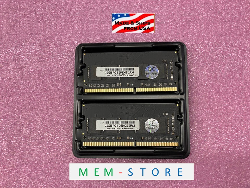 64GB 2x 32GB SODIMM DDR4 3200MHz for AX43200S22D/64GK Compatible Replacement RAM
