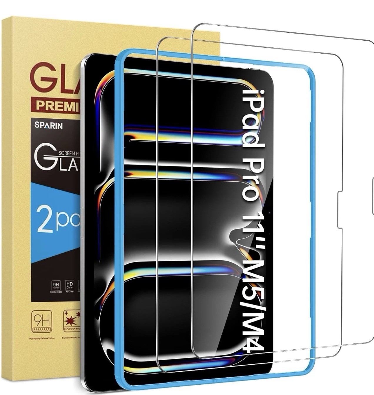 SPARIN Screen Protector for Ipad Pro 11 Inch 2025/2024 M5 M4 (6Th/5Th Gen)