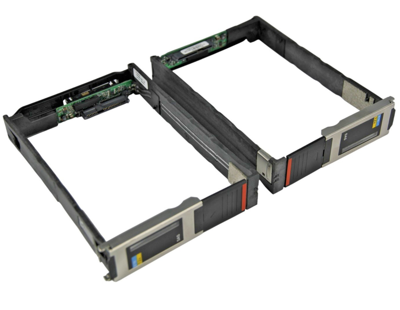 Lot of 2 Dell EMC Data Domain 3.5" HDD Caddy with SAS Interposer 100-564-424