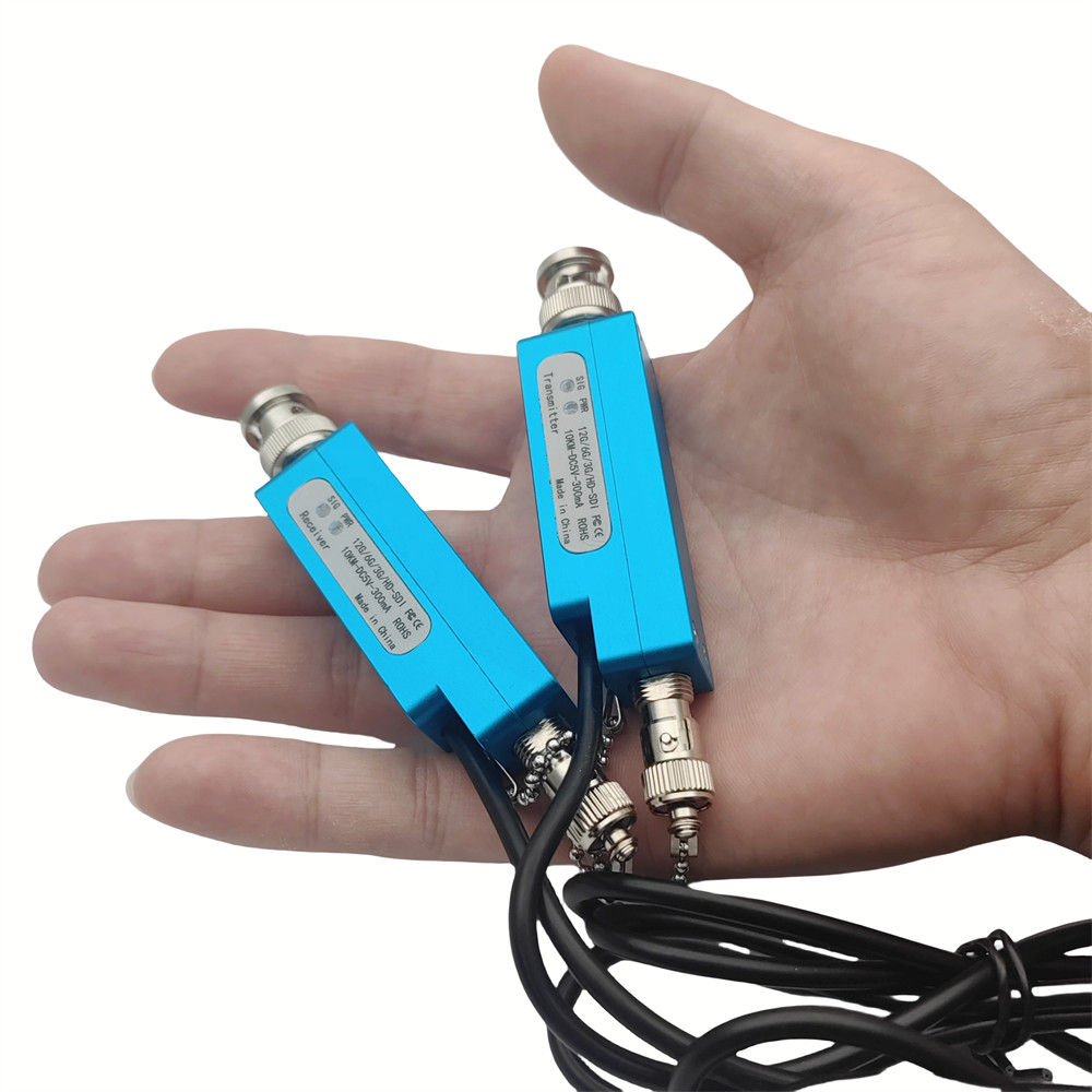 Mini 12G SDI to fiber converter 4K@60 12G-SDI-N-20KM-TX/RX) @SM/300M@MM Fiber