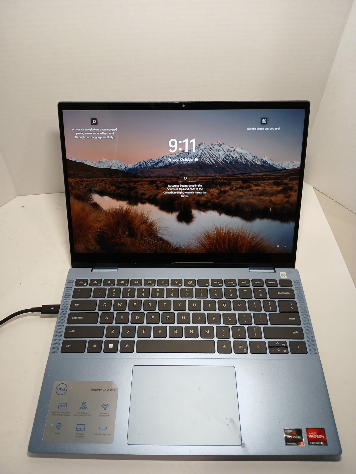 Dell Inspiron 14 7435 2-in-1 Ryzen 5 7530U 8GB RAM 512GB SSD WIN11 NO BATT #97