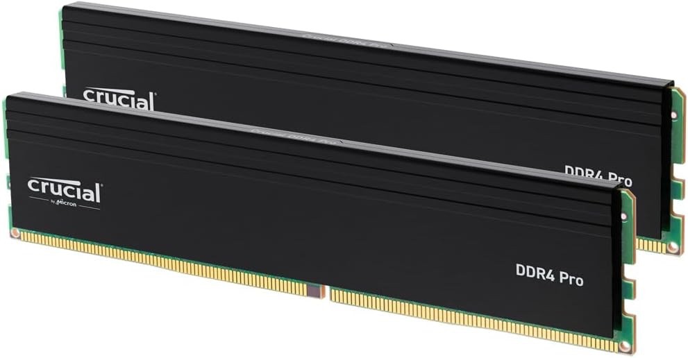 Crucial PRO 32GB DDR4 RAM Kit 2 x 16GB High-Performance 3200MHz CP2K16G4DFRA32A