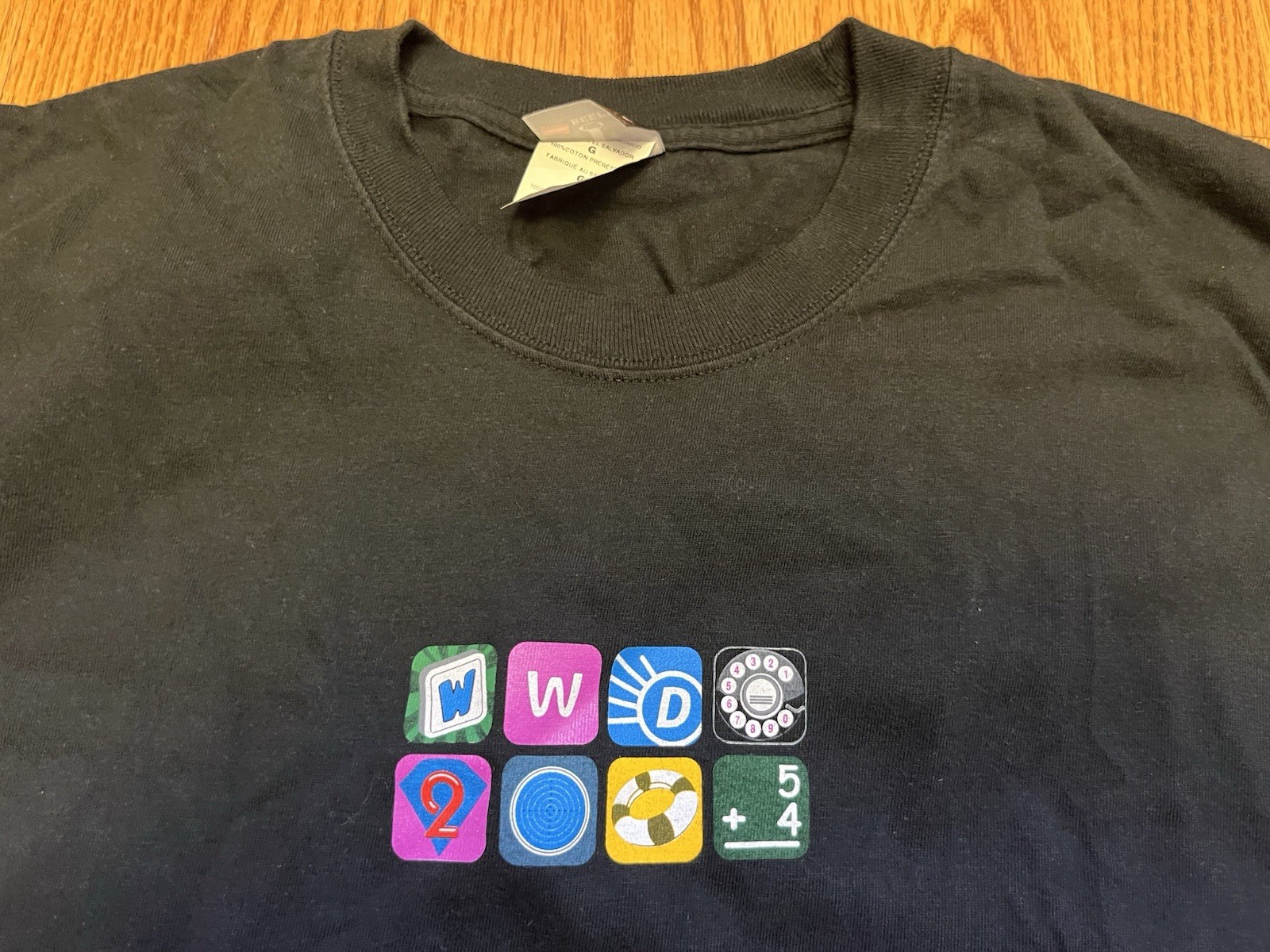 Apple logo WWDC 2009 T-SHIRT Black Large Siri Macintosh Coder iPhone LG Dev