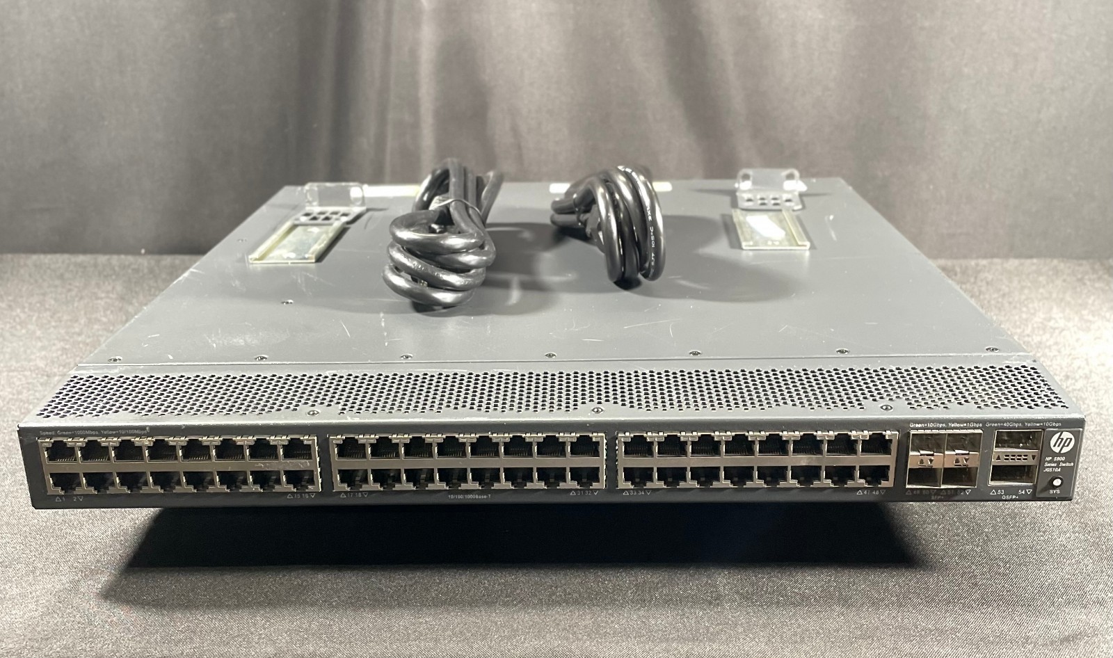 HP JG510A 5900AF-48G-4XG-2QSFP+ 48 Port Switch w/ 2x Power - Same Day Shipping