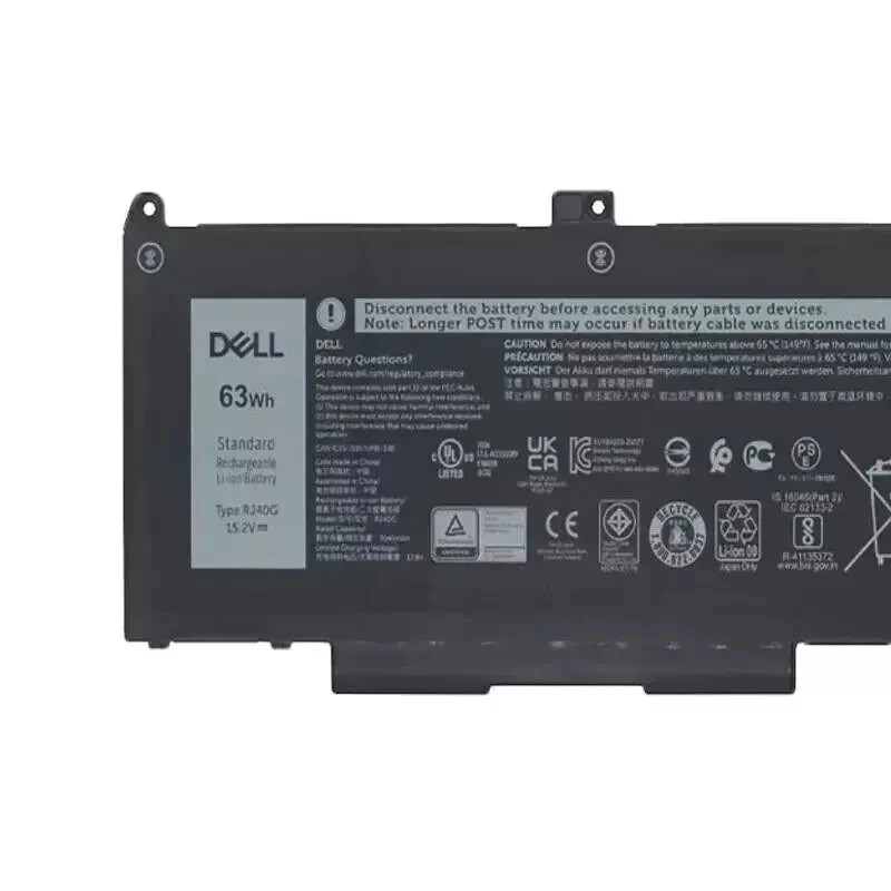 Genuine OEM 63Wh RJ40G Battery For Dell Latitude 15 3560 3H45Y 4MTF7 7RV10 M033W