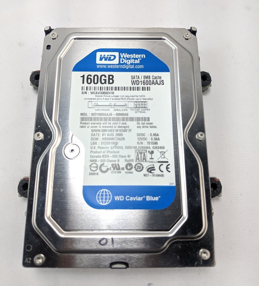 Western Digital WD1600AAJS-00M0A0 Hard Drive