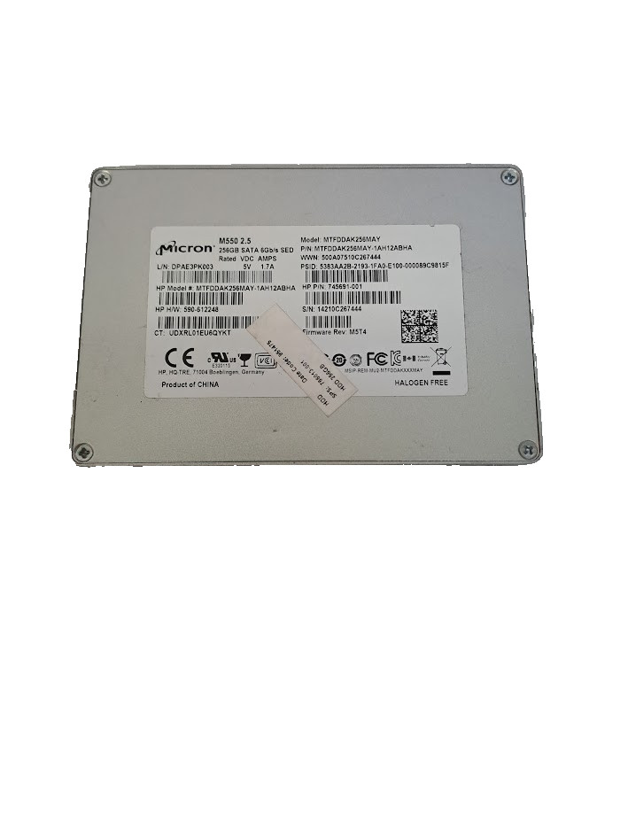 Micron M550 256GB 2.5" SATA SSD MTFDDAK256MAY-1AH12ABHA