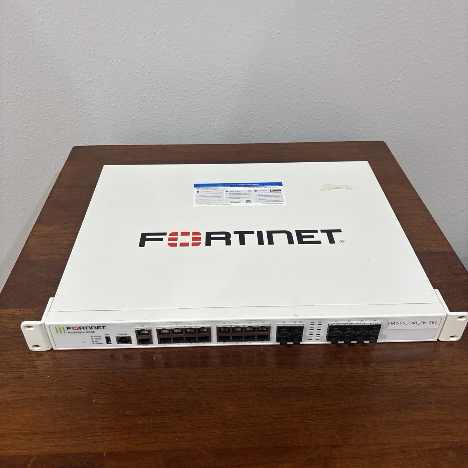 Fortinet FortiGate 200F FG-200F Firewall Security Appliance Tested Working