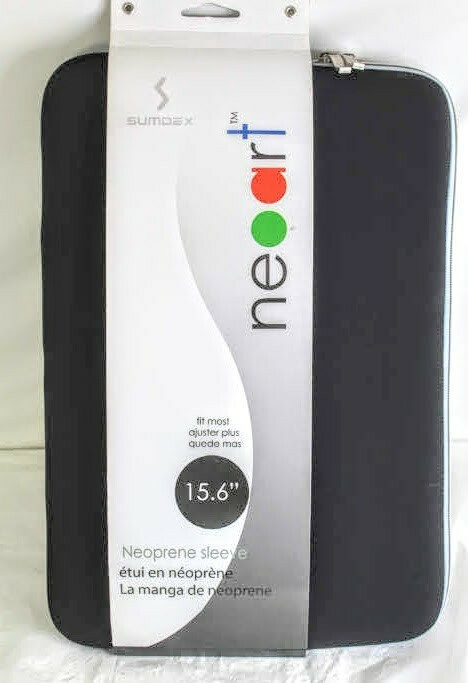 Sumdex NeoArt Neoprene Sleeve 15.6" Laptop Padded Soft Lining Carry Case Handles