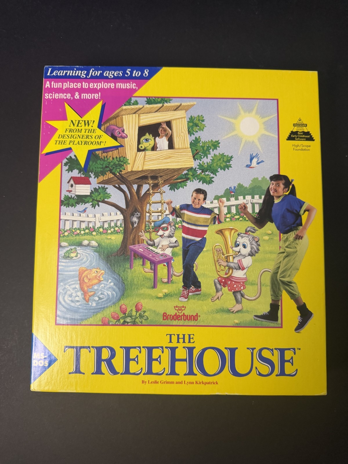Vintage THE TREEHOUSE Software Game OPEN BOX Broderbund Big Box 3.5 Floppy PC