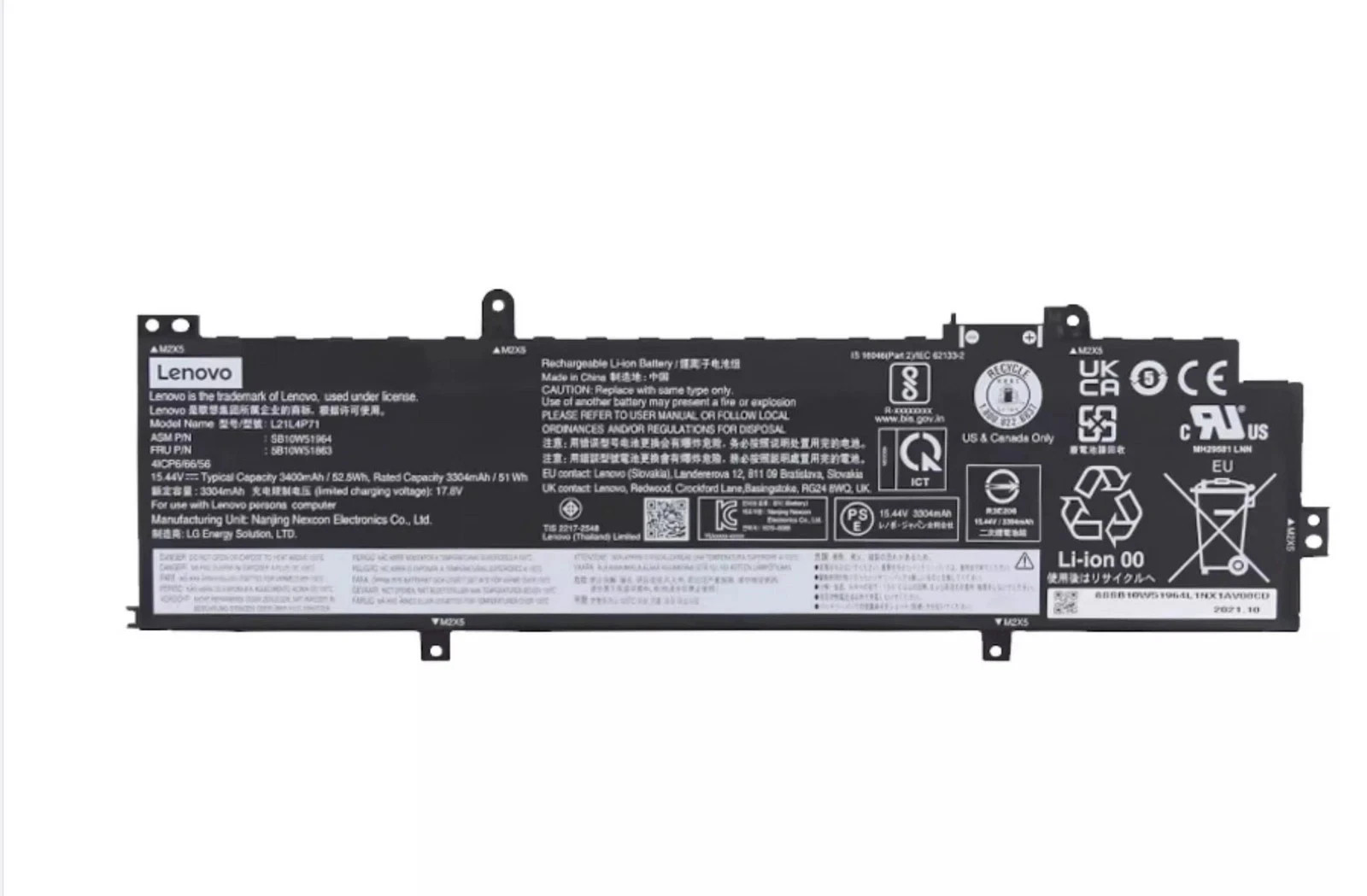 NEW Genuine L21D4P71 L21L4P71 Battery for Lenovo ThinkPad T14 P14s Gen 3 / 4