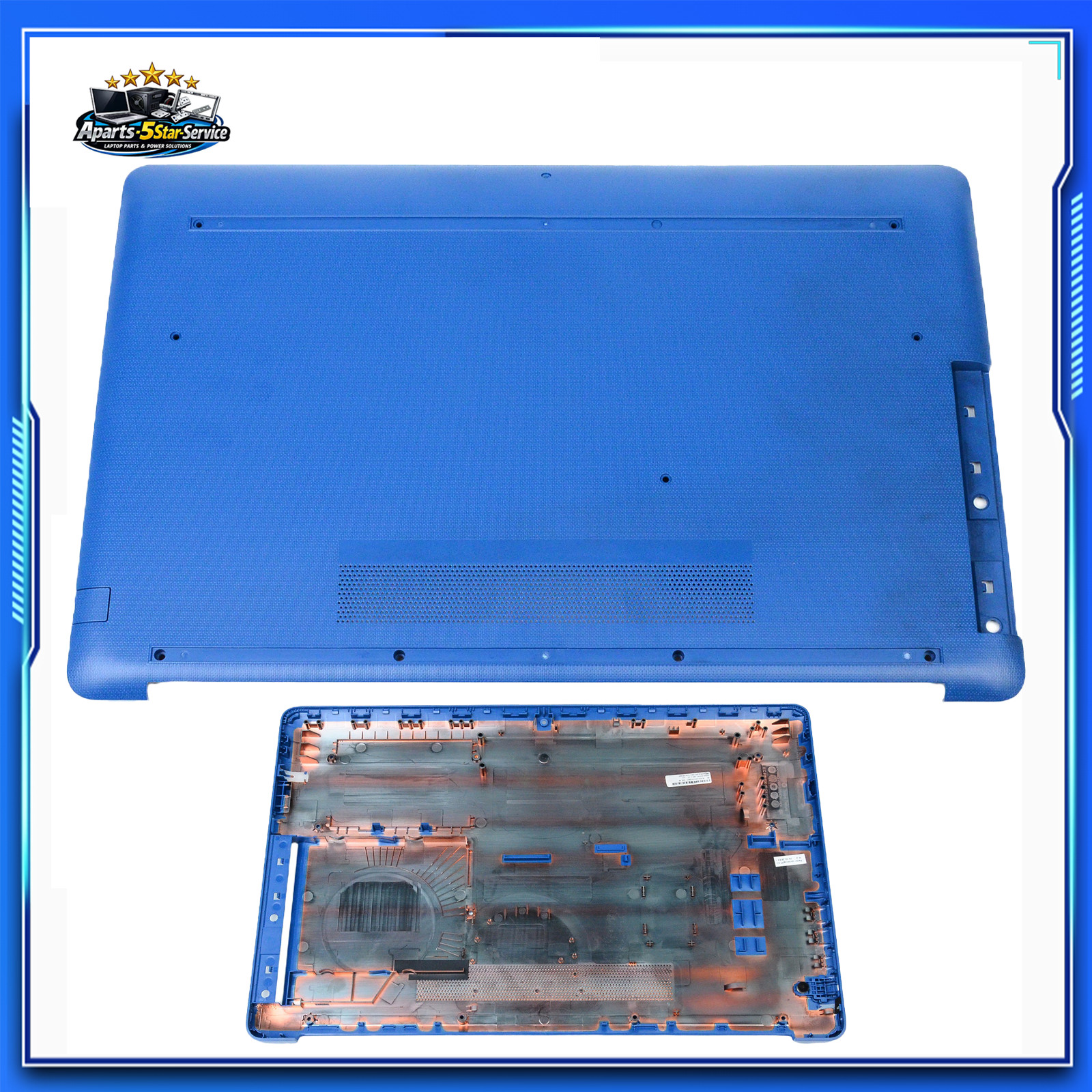 For HP 17by 17-BY 17T-BY 17-CA 17Z-CA Blue Bottom Case Cover Base Enclosure US