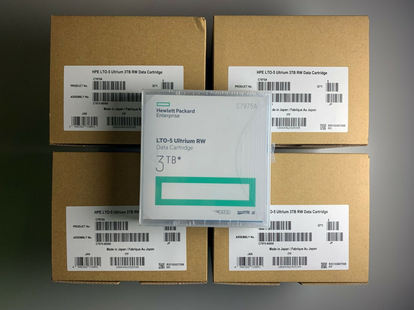 HP LTO5 Tape Cartridge C7975A (20 PACK) 1.5 \ 3.0 TB  Backup Storage Data - NEW 