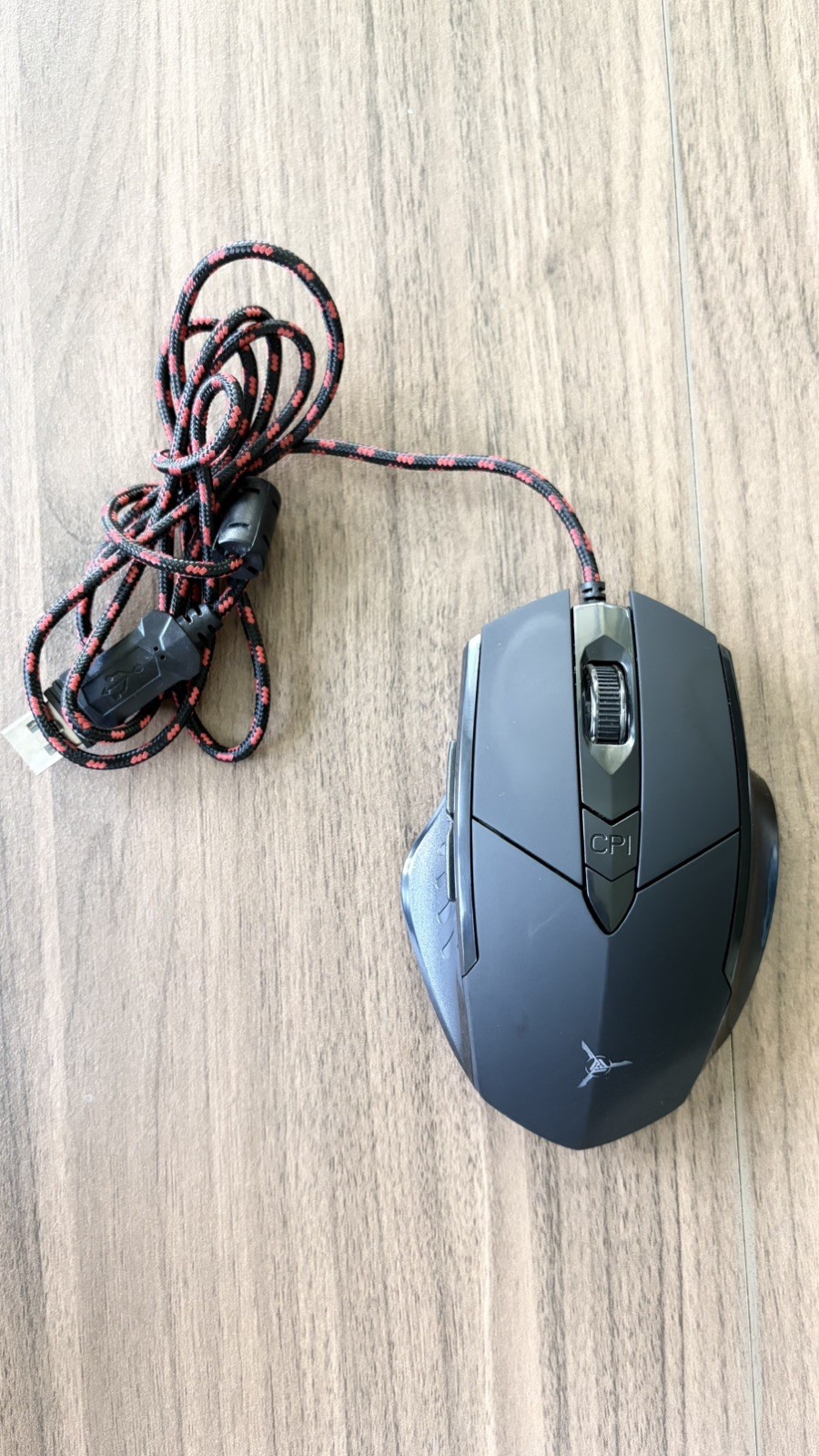 Skytech M-1000 Ergonomic Wired Optical Gaming Mouse USB 6-Button Black