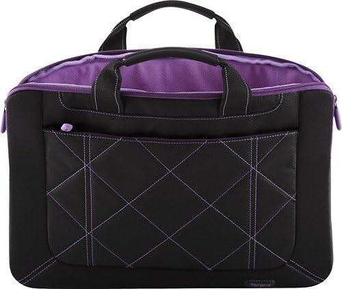 Targus 16-inch Pulse Laptop Sleeve Slipcase -Black/purple {TSS57401US}