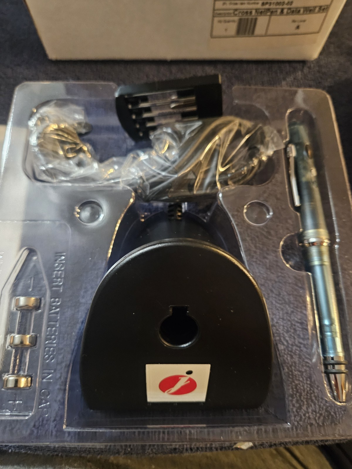 RARE VTG Cross NetPen & Data Well Set Ip2000-002001000 / Open Box New ( SYMBOL )
