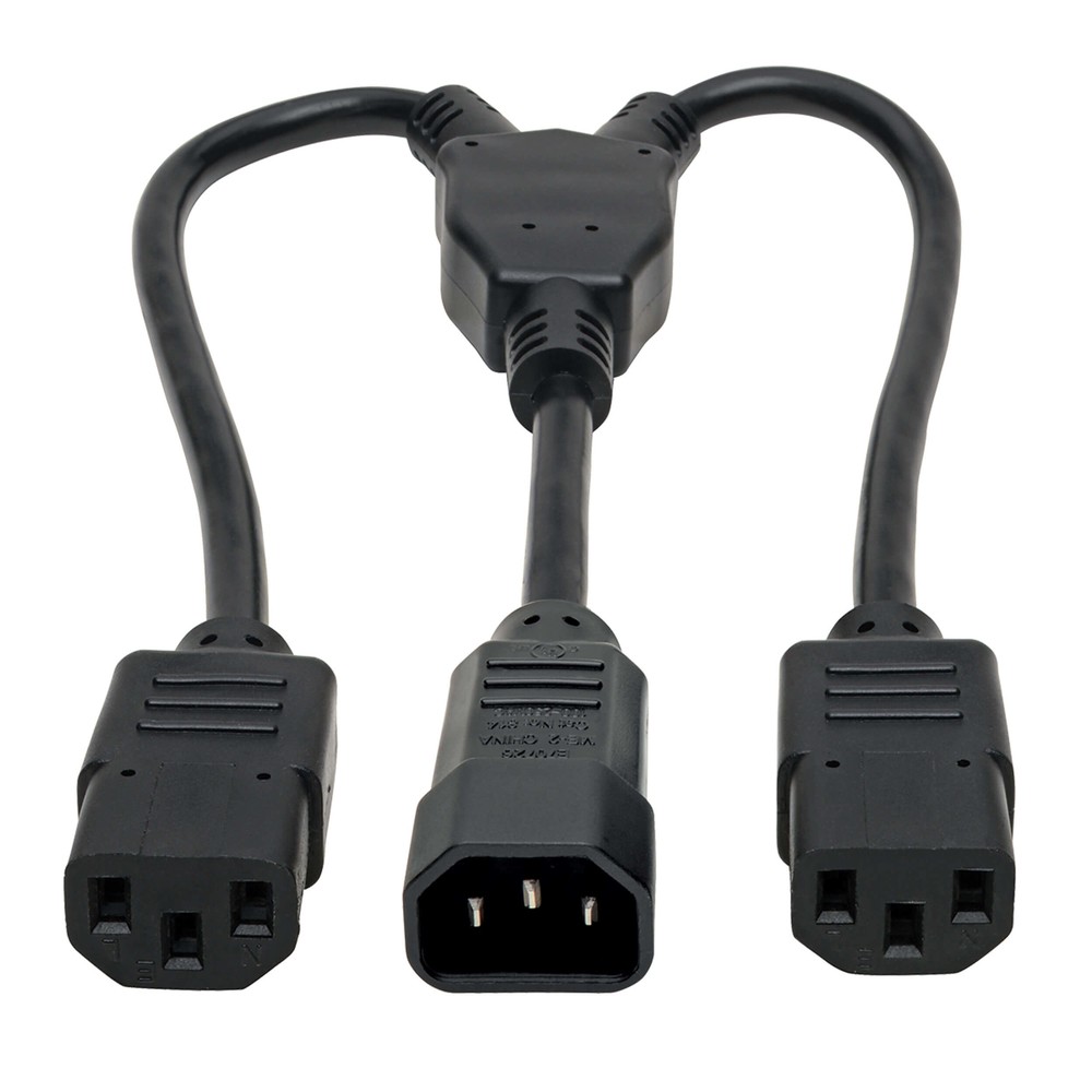 Tripp Lite Connectivity P004-18N-2C13 18In C14 To C13 Splitter Pdu Style Male