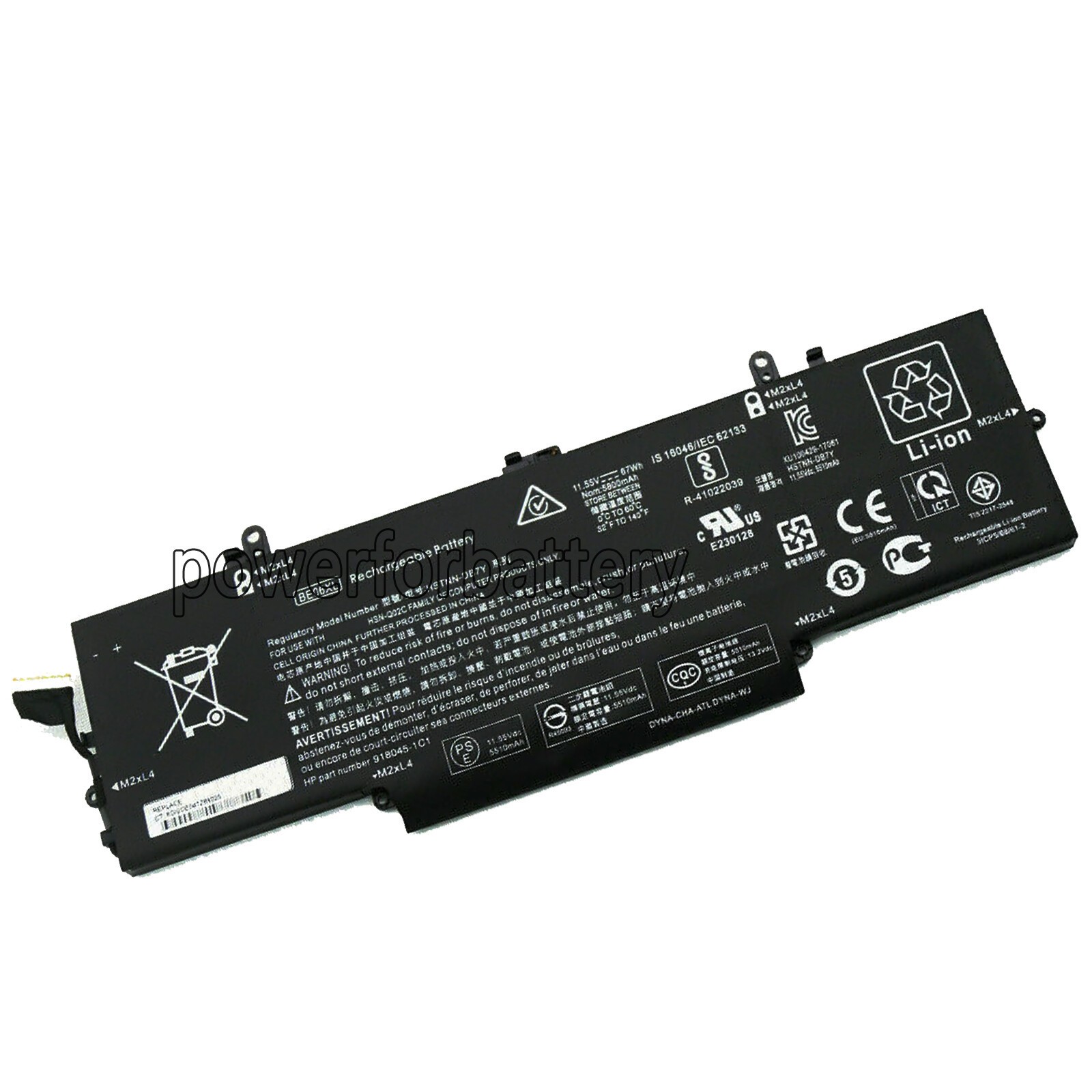 New 67Wh BE06XL Battery For HP ELITEBOOK 1040 G4 Folio Series 918108-855 BE0606
