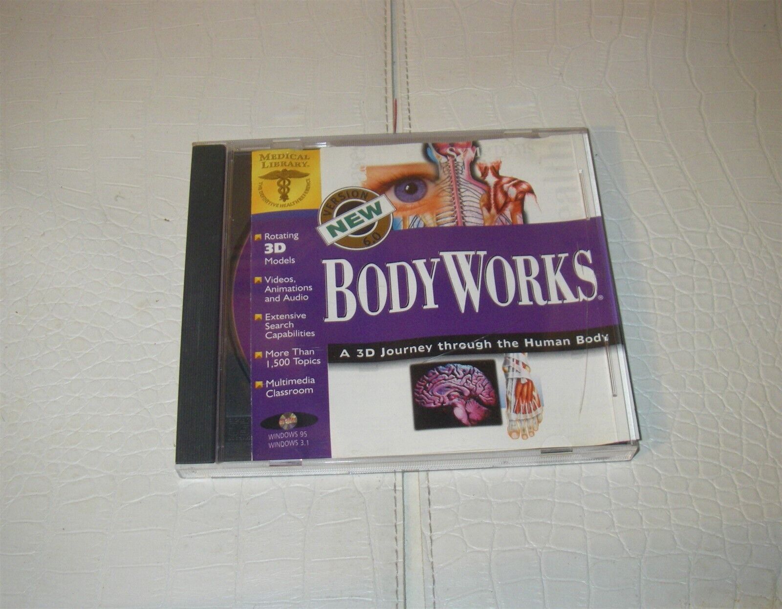MEDICAL LIBRARY BODY WORKS A 3D JOURNEY THROUGH THE HUMAN BODY CD S696