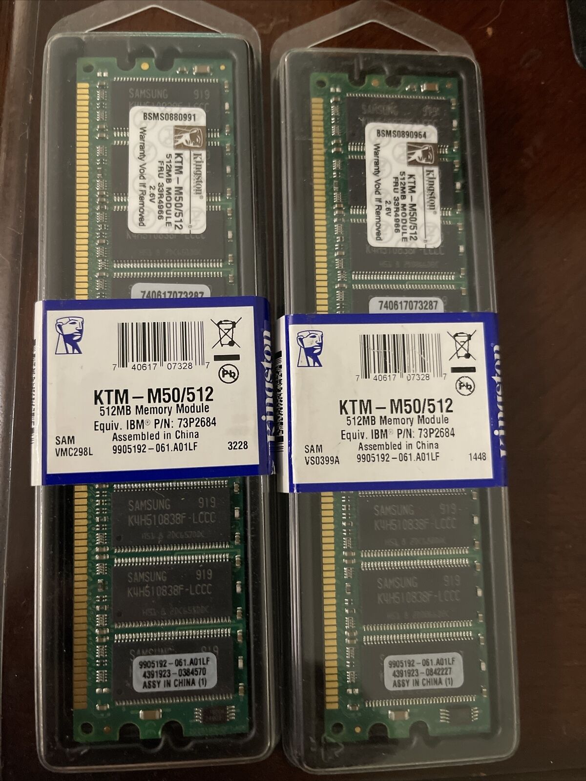 Brand New Kingston KTM-M50/512 512MB DDR 400 PC3200 Desktop Memory RAM
