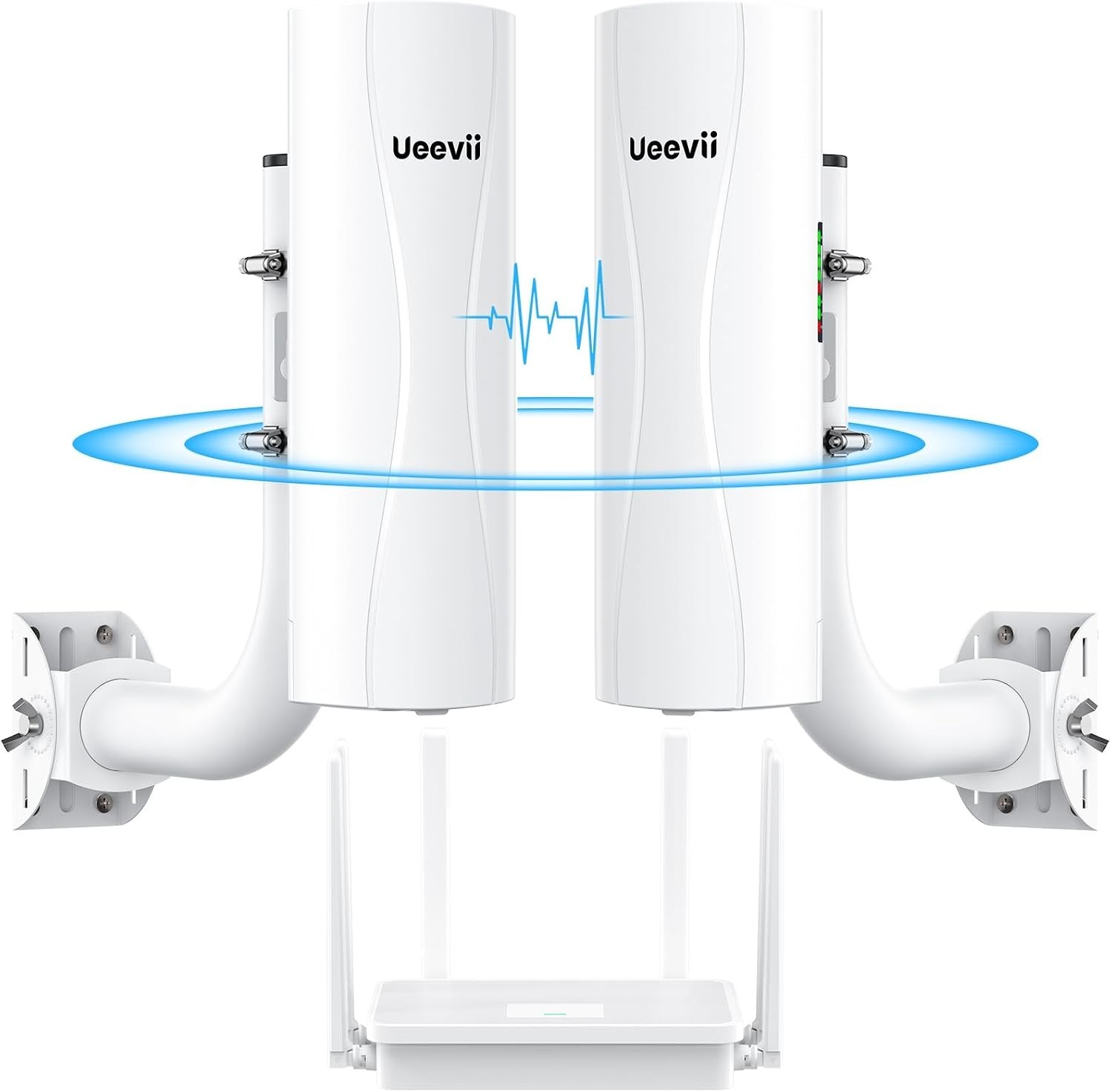 UeeVii CPE688KIT 5KM Point to Point Wireless Bridge Kit AX3000 WiFi 6 Gigabit