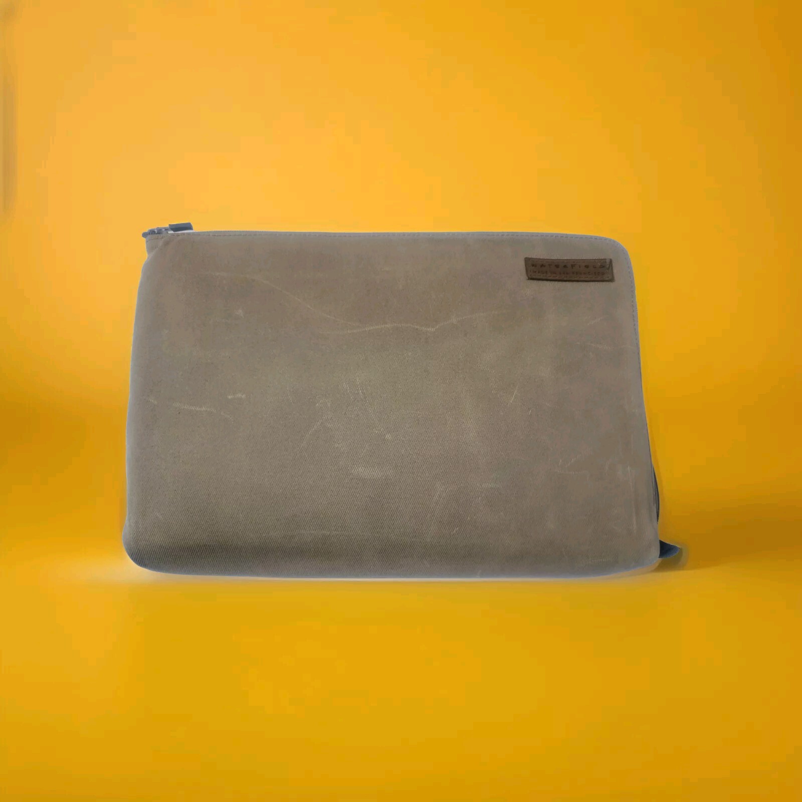 Waterfield SF Bags Laptop Padded Case :BrownColor : Waxed Canvas:Up to 13 inches