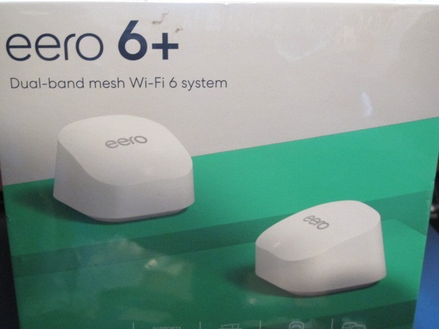 eero 6+ Plus Dual Band wifi system Covers up to 3,000 sq. ft. (2-pack) SEALED