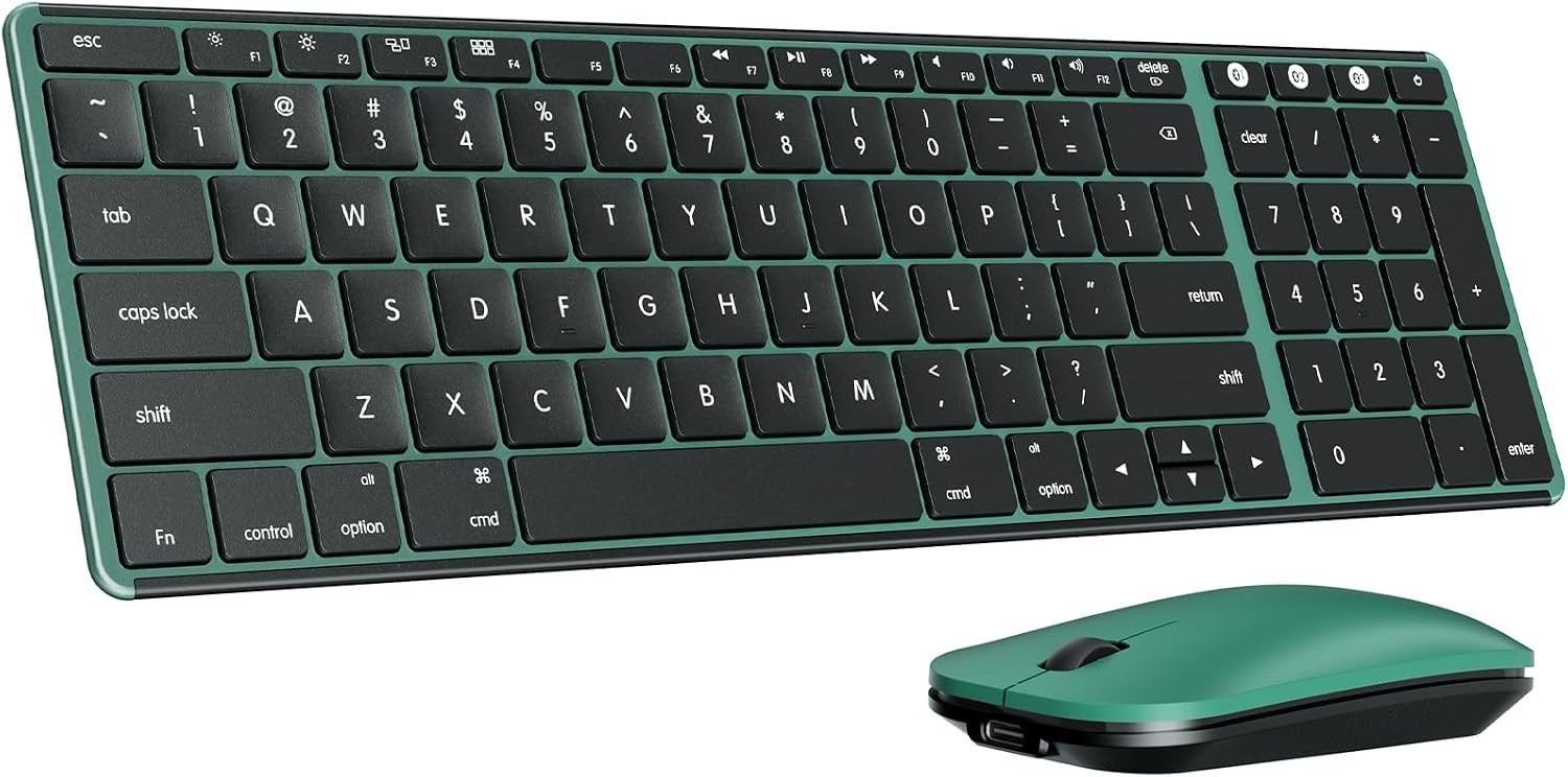 seenda SKM64-2 Bluetooth Wireless Keyboard Mouse Combo Mac MacBook iPad T63-05