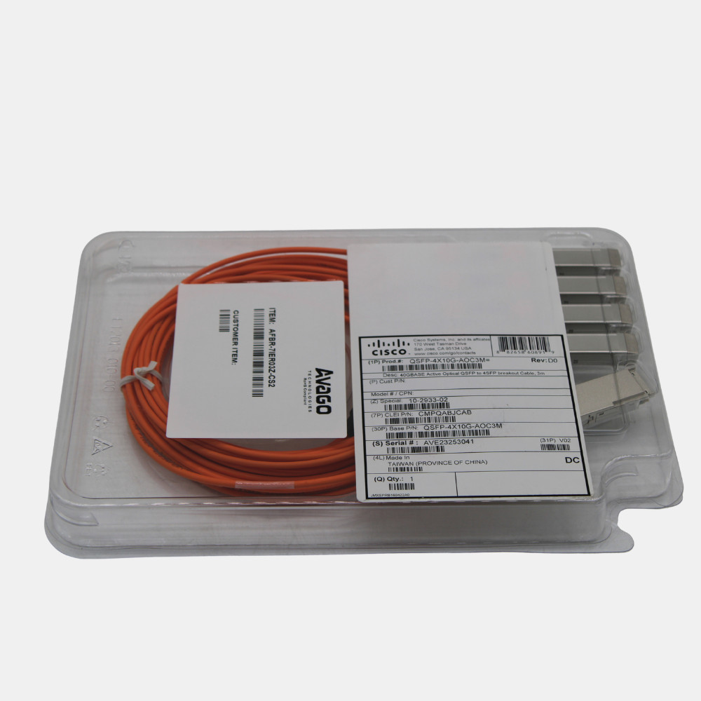 Cisco QSFP-4X10G-AOC3M 40G Base Active Optical Cable 3M *New In Box*